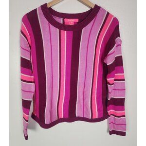 Lilly Pulitzer Women's Sz. S Bordeaux Berry Daryn Sweater Island Jungle